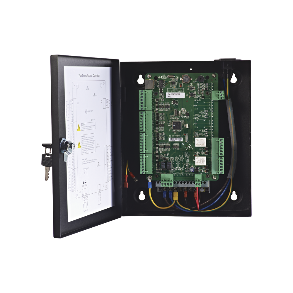 Controlador de Acceso Integrable con Videovigilancia / 10.000 Tarjetas / Gabinete / Fuente Alimentador 12VCD 8A