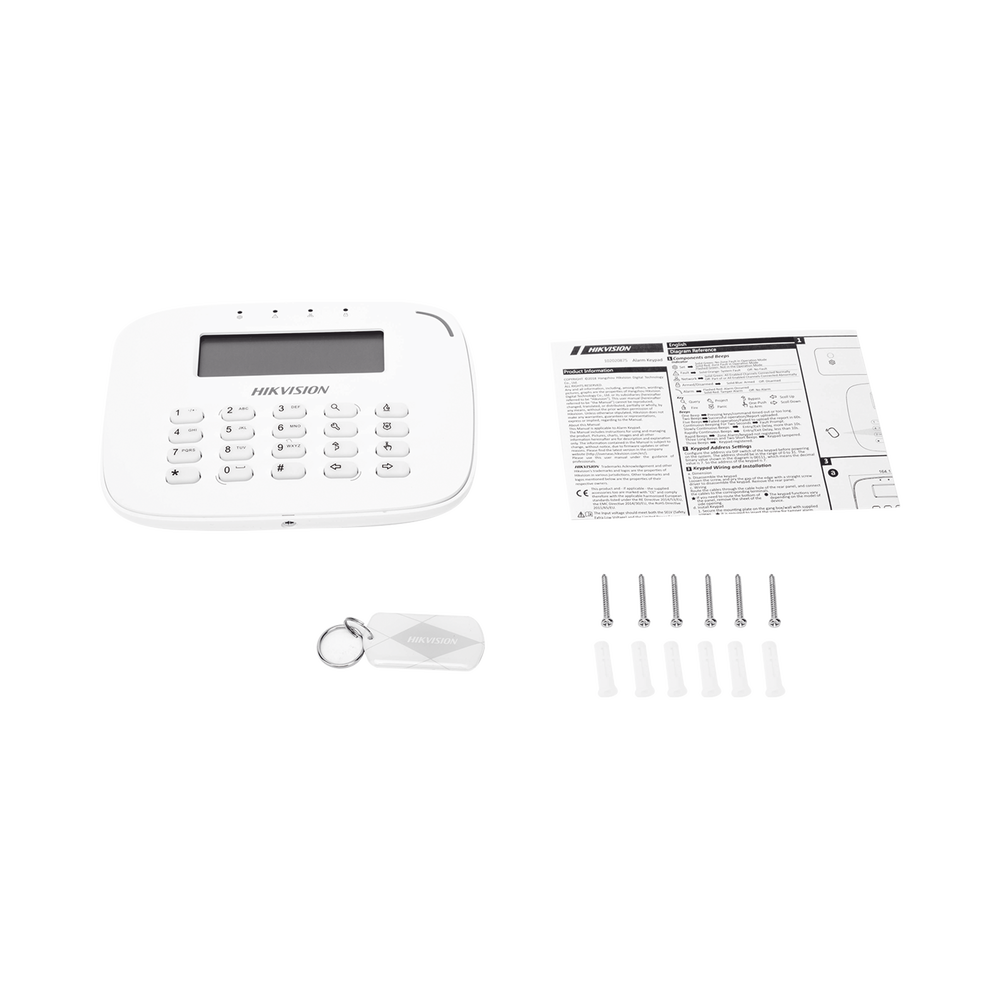 Teclado LCD / Cableado / Compatible con el Panel Hibrido Hikvision