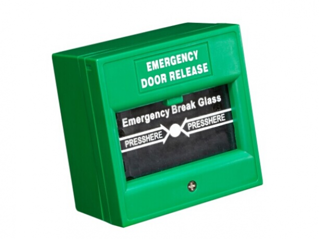 Botón de Emergencia de Rotura de Vidrio / Verde