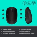 Mouse Inalámbrico 2.4Ghz con Receptor USB Ambidiestro