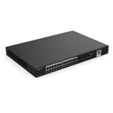 SWITCH ADMINISTRABLE CON 24 PUERTOS GIGABIT POE 802.3AF/AT + 4 SFP PARA FIBRA 1GB GESTIÓN GRATUITA EN LA NUBE 370W