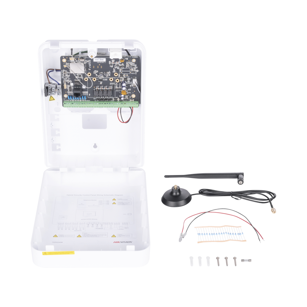 Panel de Alarma Híbrido IP (Versión 2.0) / Wi-Fi / 8 Zonas Cableadas Directas al Panel / 56 Zonas Expandibles: Inalámbricas o Cableadas por Medio de Módulos