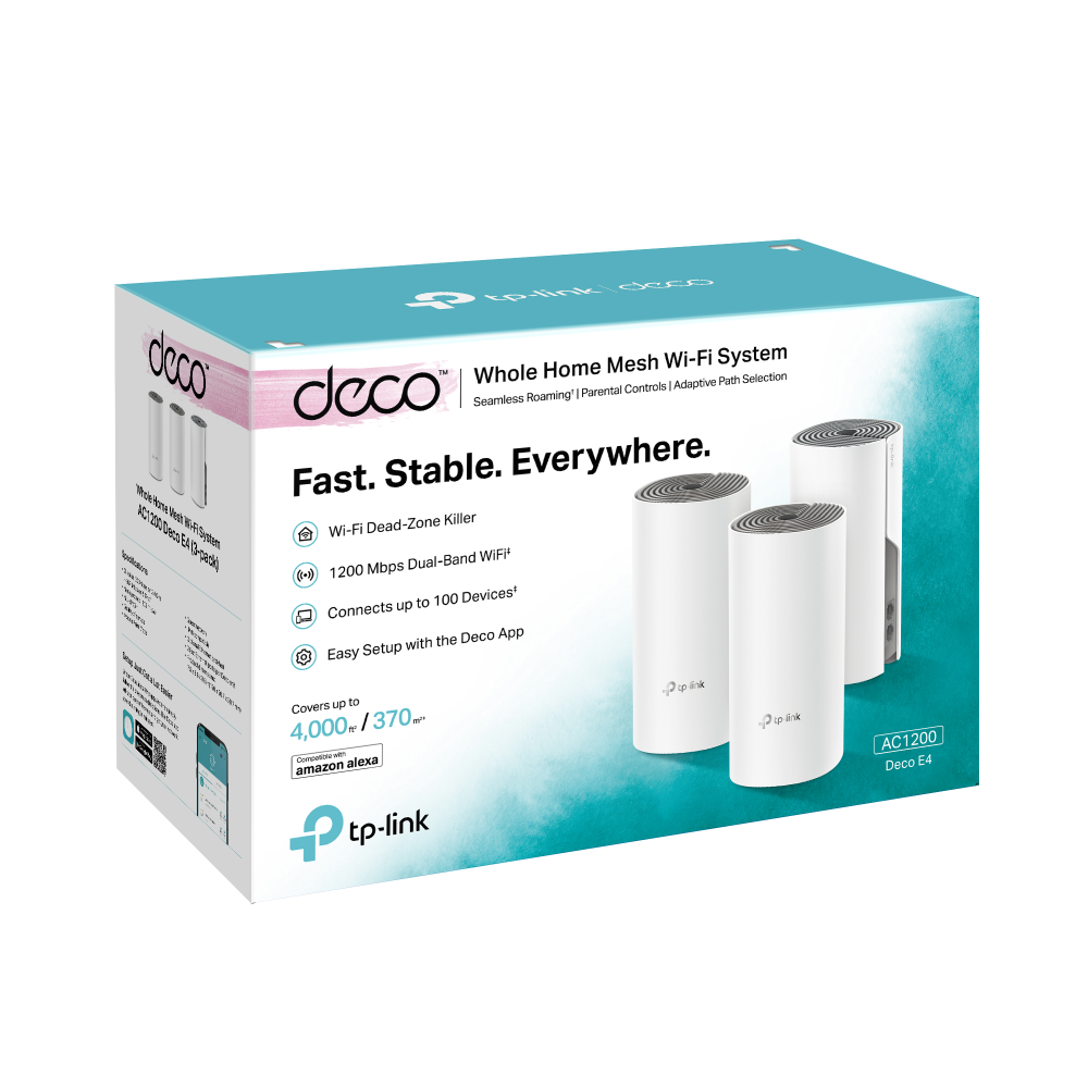 Router Mesh Deco E4 Ac1200 2-Pack Wifi