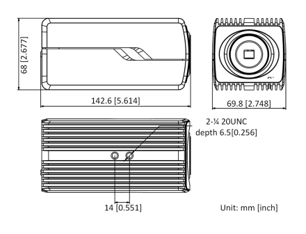 DS-2CD5026G0 CÁMARA HIKVISION TIPO BOX 2MP / SMART/ IP / AUDIO / DARKFIGHTER