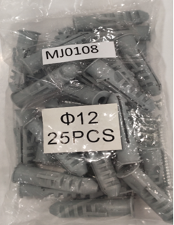 COMBO TORNILLO #12 + RAMPLUG / PACK 25 UND