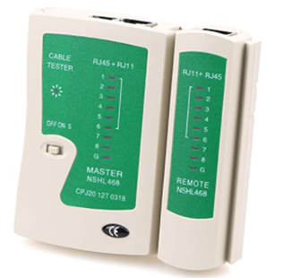 PROBADOR TESTER RJ45 Y RJ 11 MINI (SIN BATERIA)