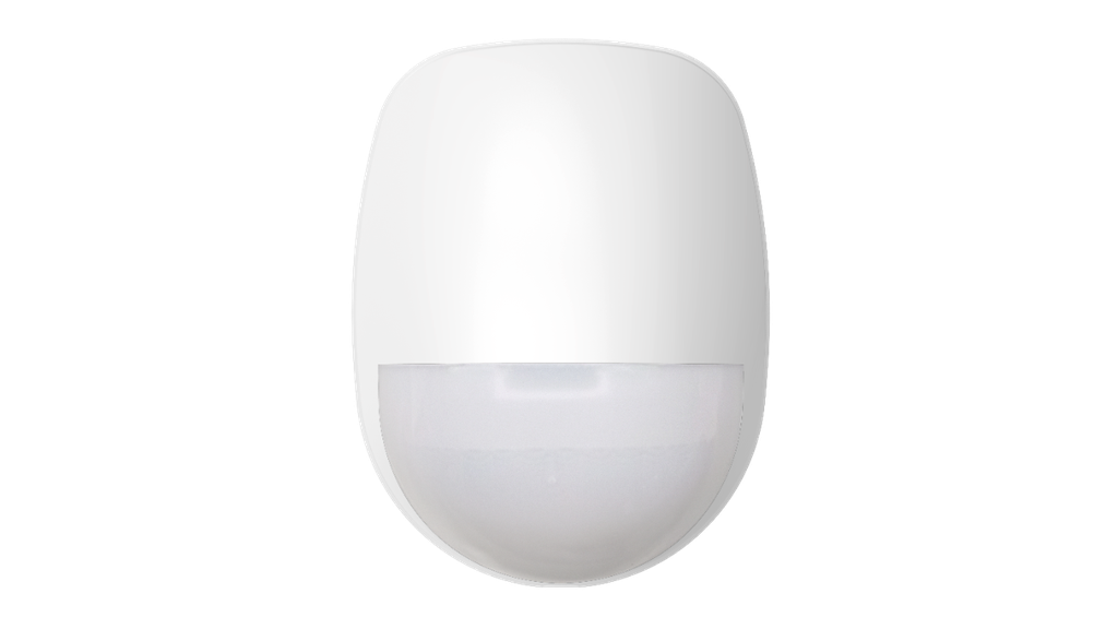 DETECTOR PIR CABLEADO PARA INTERIOR / INMUNIDAD A MASCOTAS / RANGO DE DETECCIÓN DE 18 MTS / ANGULO DE 90° DE COBERTURA