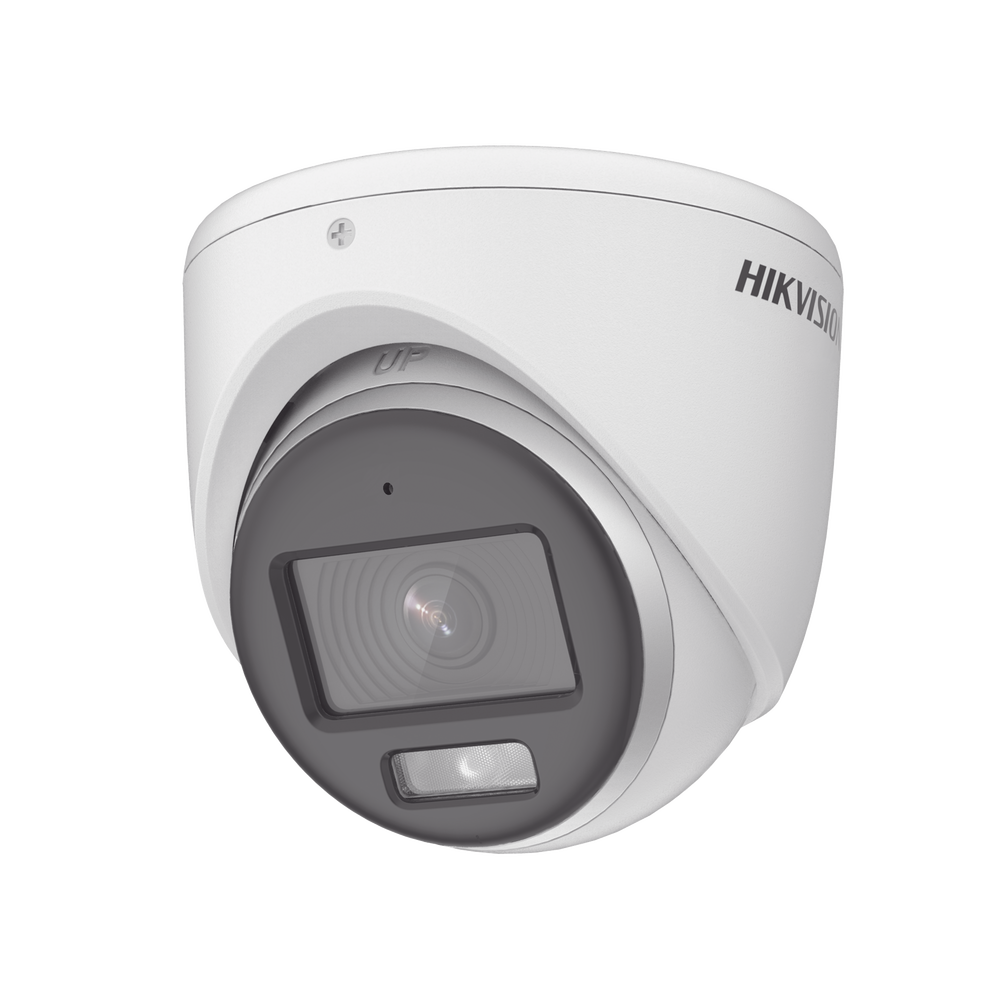 CÁMARA DOMO TURBO HD 5 MP / 2.8 MM / 3K 2960 X 1665 / COLORVU / IMAGEN A COLOR 24/7 / METAL / LUZ BLANCA 40 MTS / MICRÓFONO INTEGRADO / EXTERIOR IP67 / TVI-AHD-CVI-CVBS / DWDR