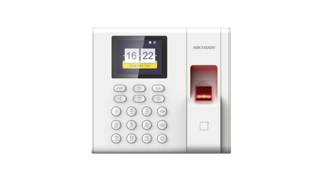 CONTROL DE ASISTENCIA POR HUELLA / TARJETA MIFARE. CAPACIDAD: 1000 HUELLAS, 1000 TARJETAS, 100.000 REGISTROS. INTERFACE USB. COMUNICACIÓN TCP/IP. PANTALLA LCD 2.4