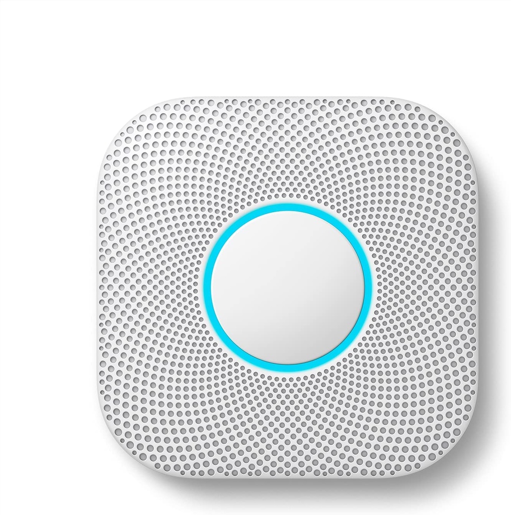 GOOGLE NEST PROTECT - ALARMA DE HUMO - DETECTOR DE HUMO Y DETECTOR DE MONÓXIDO DE CARBONO - BATERÍA OPERADA, BLANCO