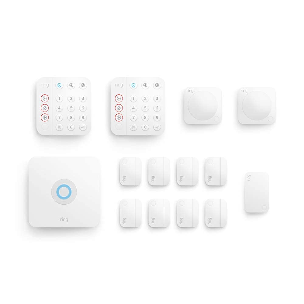 KIT DE 14 PIEZAS (2DA GEN) – SISTEMA DE SEGURIDAD PARA LA CASA CON MONITOREO PROFESIONAL OPCIONAL 24/7 – COMPATIBLE CON ALEXA