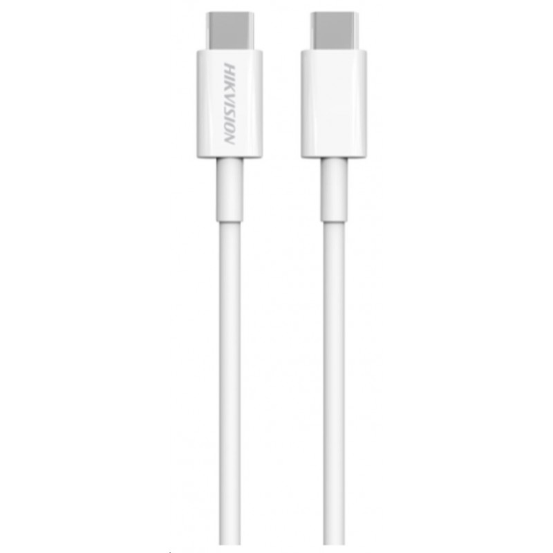 CABLE DE CARGA RÁPIDA USB-C A USB-C / LONGITUD 1000 MM / CORRIENTE MAX 3A / MAX 60W / VELOCIDAD DE TRANSFERENCIA 480 MBPS / COLOR BLANCO