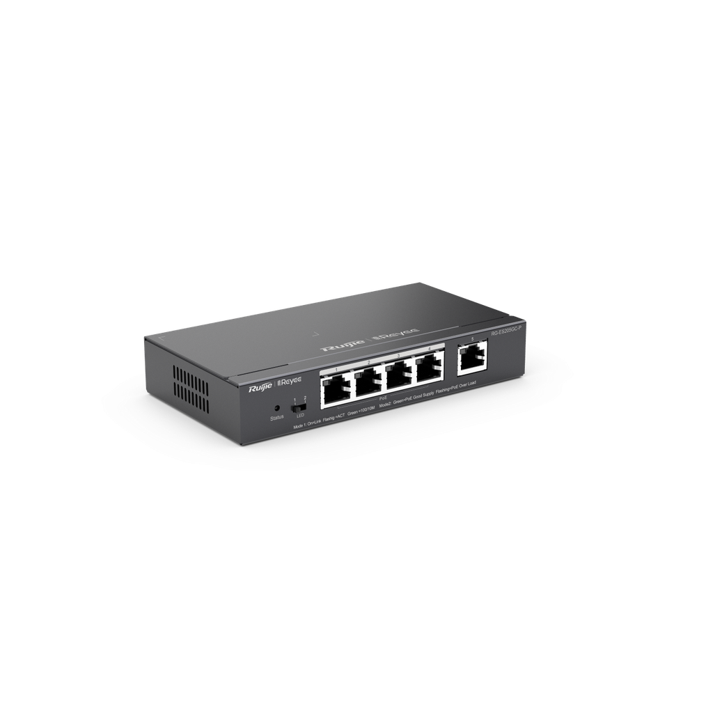 SWITCH ADMINISTRABLE 5 PUERTOS GIGABIT POE 802.3AF/AT GESTIÓN GRATUITA EN LA NUBE 54W