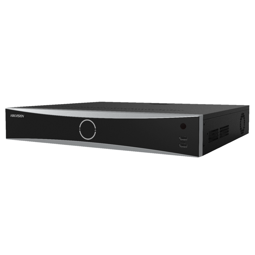 NVR 32 CANALES IP 12 MP / 4K / H.265+ / 4 SATA / 1 AUDIO / 16 POE / ACUSENSE / RECONOCIMIENTO FACIAL