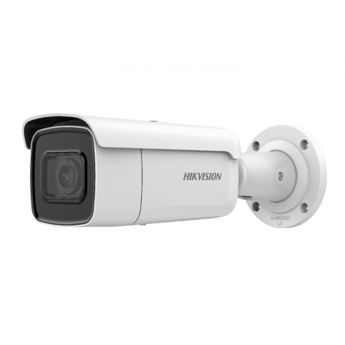 CÁMARA BULLET IP 4 MP / 2.8 MM - 12 MM / LENTE VARIFOCAL MOTORIZADO / 80 MTS IR EXIR / EXTERIOR IP67 / ANTIVANDÁLICA IK10 / WDR 120 DB / H.265+ / POE / VIDEOANALITICOS / ACUSENSE