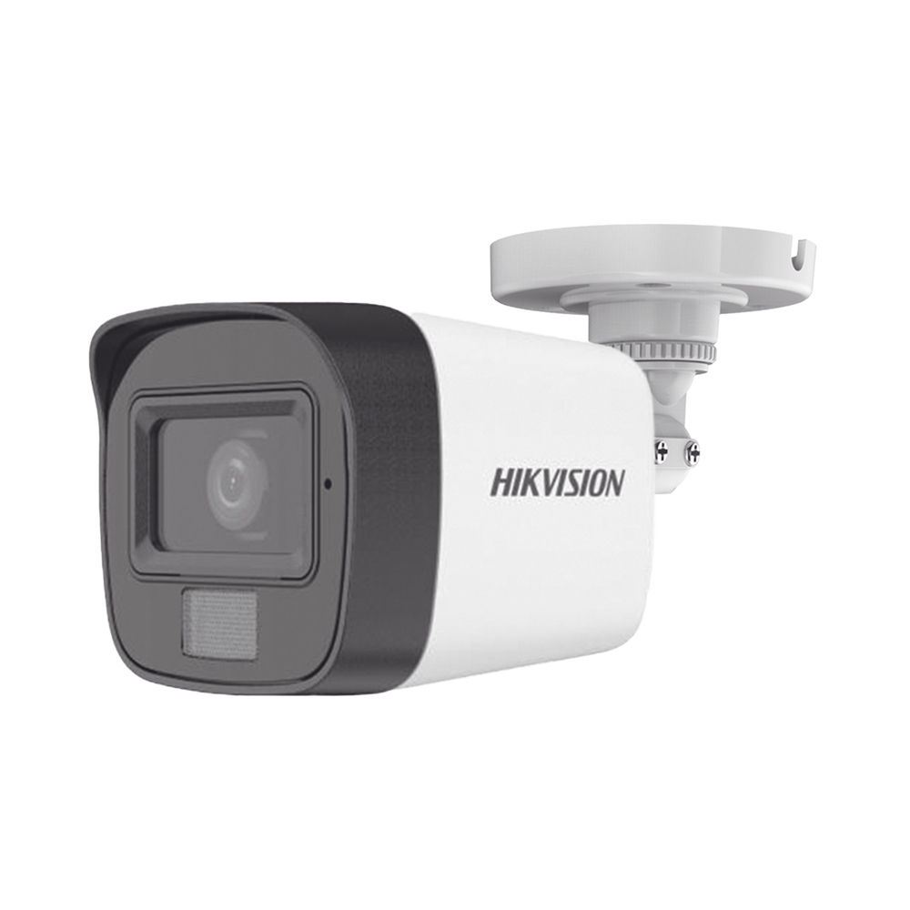 CÁMARA BULLET TURBO HD 2 MP / 2.8 MM / 1080P / LUZ DUAL / 30 MTS IR EXIR / LUZ BLANCA 20 MTS / MICRÓFONO INTEGRADO / EXTERIOR IP67 / METAL / TVI-AHD-CVI-CVBS / DWDR
