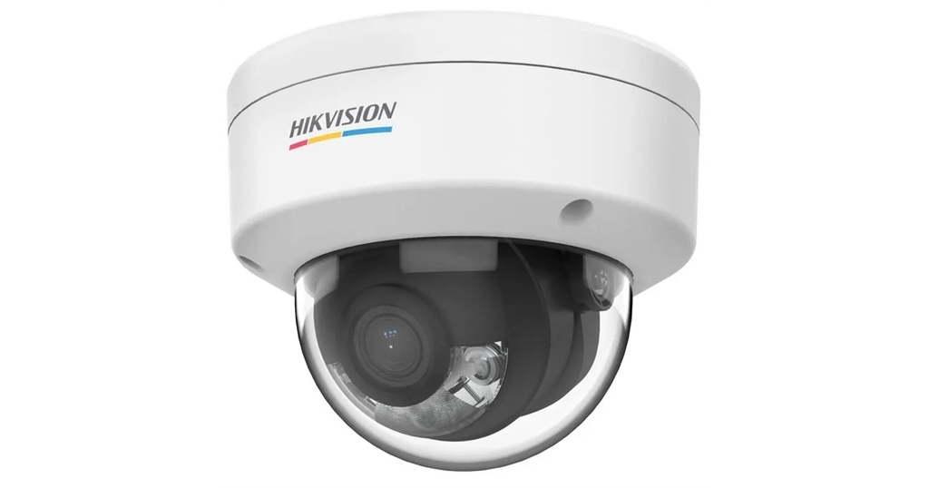 CÁMARA DOMO IP 5 MP / 2.8 MM / COLORVU / IMAGEN A COLOR 24/7 / 30 MTS IR EXIR / EXTERIOR IP67 / ANTIVANDÁLICA IK08 / H.265+ / WDR 120 DB / POE