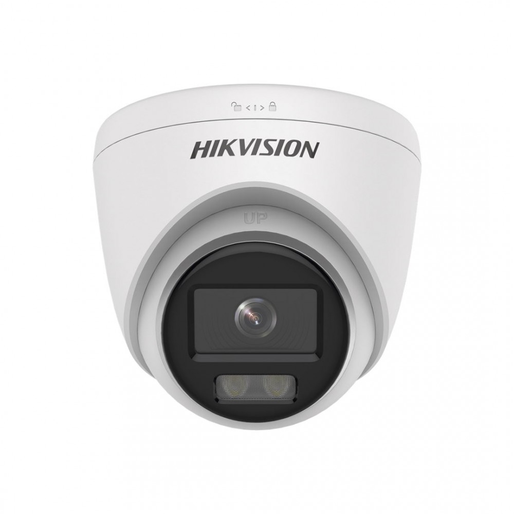 CÁMARA DOMO TURBO HD 2 MP / 2.8 MM / 1080P / COLORVU / IMAGEN A COLOR 24/7 / METAL / LUZ BLANCA 20 MTS / EXTERIOR IP67 / MICRÓFONO INTEGRADO / TVI-AHD-CVI-CVBS / DWDR