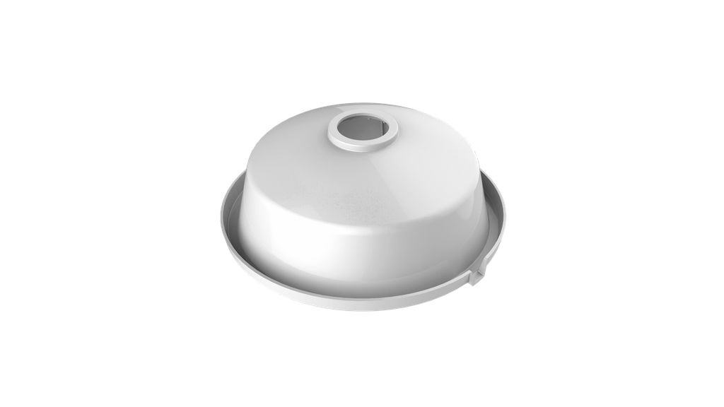 SOPORTE PROTECTOR DE SOL Y LLUVIA PARA CÁMARAS DOMO EXTERIOR / PLASTICO / DIMENSIONES Φ191.1 X 76 MM