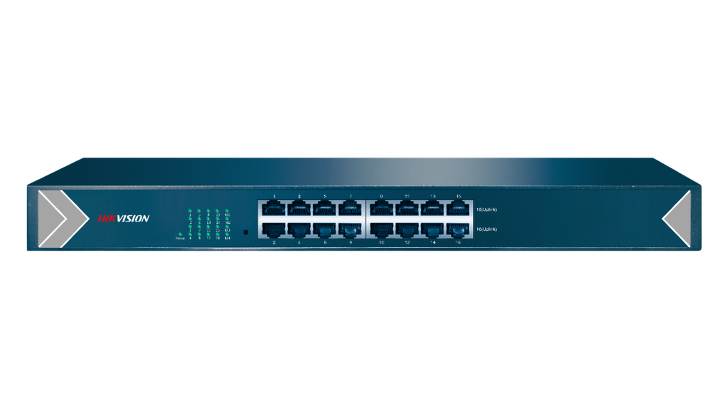 SWITCH 16 PUERTOS GIGABIT 10/100/1000 MBPS / MDI / MDI-X / 220 VAC /  MAX 0.3 A / RACKEABLE