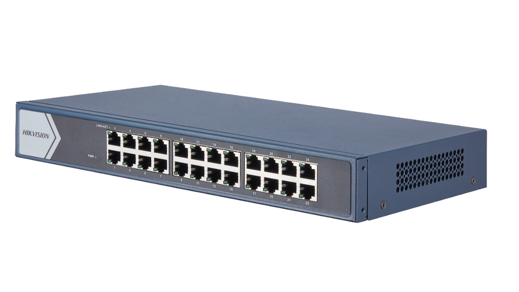 SWITCH 24 PUERTOS GIGABIT 10/100/1000 MBPS / MDI / MDI-X / 220 VAC /  MAX 0.7 A / RACKEABLE