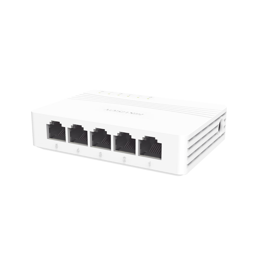 SWITCH 5 PUERTOS GIGABIT 10/100/1000 MBPS / ADI /ADX / 5V DC / 0.6 A / MONTAJE SOBRE ESCRITORIO Ó PARED