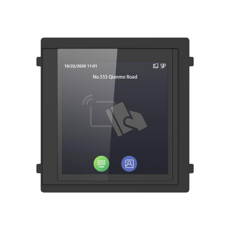 MÓDULO PANTALLA TÁCTIL 4&quot; CON LECTOR DE TARJETAS MIFARE PARA VIDEO PORTERO IP MODULAR / EXTERIOR IP65 / ANTIVANDÁLICO IK08 / HASTA 2000 CONTACTOS