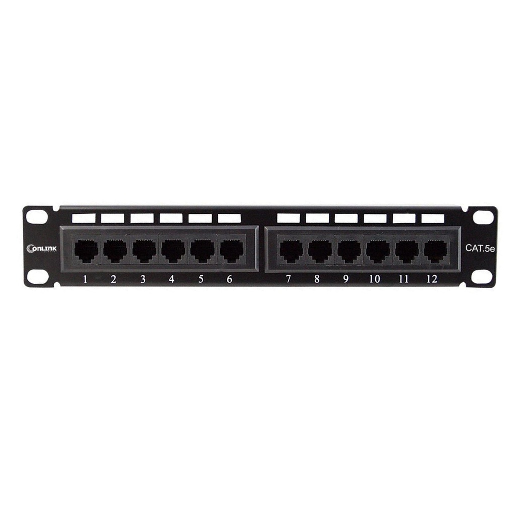 PATCH PANEL 12 PUERTOS CAT5 1U