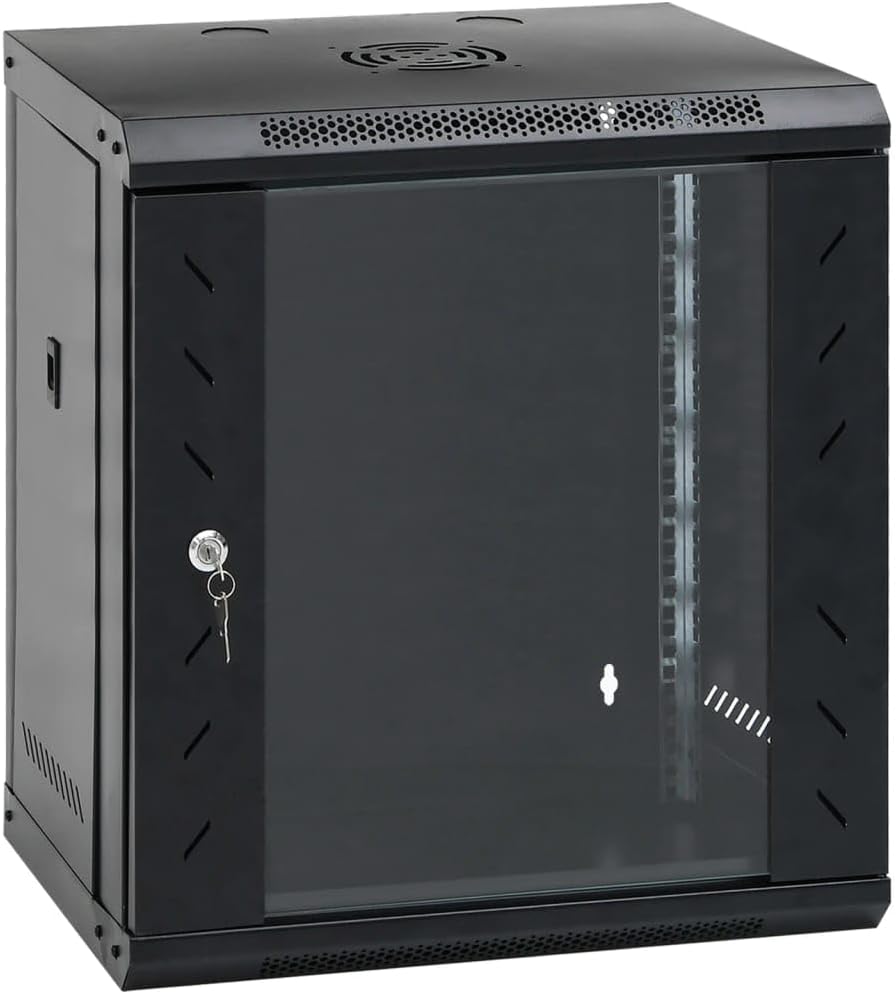 GABINETE RACK CERRADO 12U 530 X 400 X 600 MM