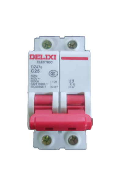 BREAKER DELIXI PARA ELECTRICIDAD 25A 2P