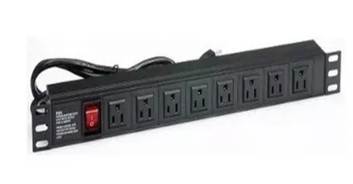 [PDU15A] REGLETA TIPO PDU DE 8 TOMAS UNIVERSALES PARA RACK / 110V / 15A / 482.6 MM