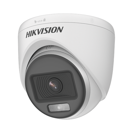 [DS-2CE72DF0T-F(2.8mm)] CÁMARA DOMO TURBO HD 2 MP / 2.8 MM / 1080P / COLORVU / IMAGEN A COLOR 24/7 / METAL-PLÁSTICO / LUZ BLANCA 40 MTS / EXTERIOR IP67 / TVI-AHD-CVI-CVBS / DWDR