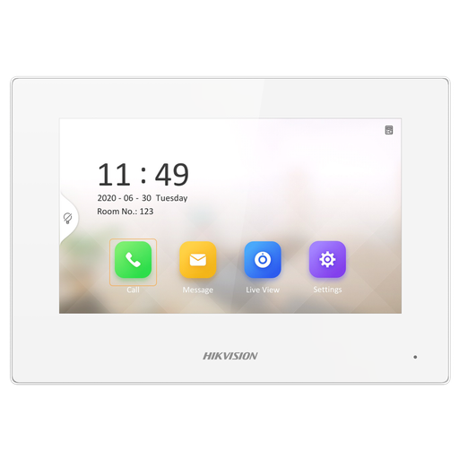 [DS-KH6320-LE1] MONITOR IP 7" PARA VIDEO PORTERO / VÍDEO EN VIVO / POE ESTÁNDAR / APERTURA REMOTA / LLAMADA ENTRE MONITORES / AUDIO DE DOS VÍAS / POLICARBONATO
