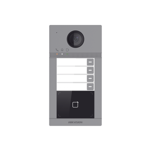 [DS-KV8413-WME1] VIDEO PORTERO IO 2 MP / 1080P / WIFI / 4 DEPARTAMENTOS / ANGULO 129° / MICRÓFONO / ALTAVOZ / POE / IP65 / IK08