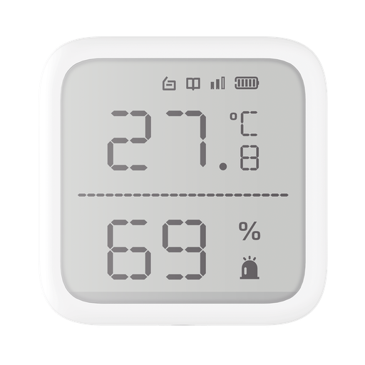[DS-PDTPH-E-WB] SENSOR DETECTOR DE TEMPERATURA Y HUMEDAD INALÁMBRICO / USO INTERIOR / RANGO DE DETECCIÓN DESDE -35°C HASTA 99°C / AX PRO