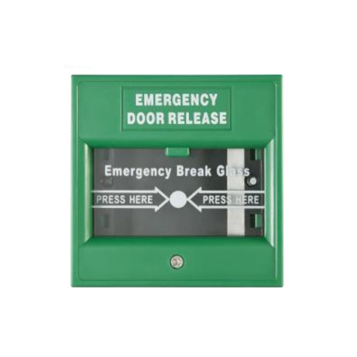 [DS-K7PEB] BOTÓN DE EMERGENCIA DE ROTURA DE VIDRIO / VERDE