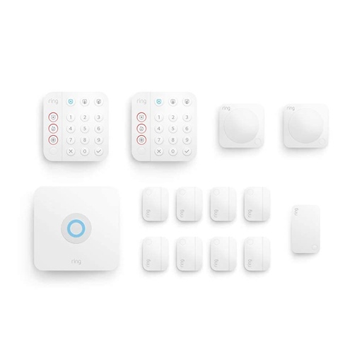 [RA-KIT14] KIT DE 14 PIEZAS (2DA GEN) – SISTEMA DE SEGURIDAD PARA LA CASA CON MONITOREO PROFESIONAL OPCIONAL 24/7 – COMPATIBLE CON ALEXA