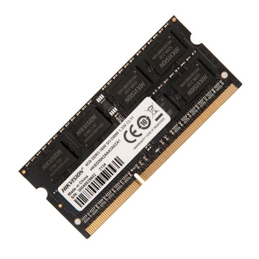[HKED3042AAA2A0ZA1] MEMORIA RAM DDR3 / CAPACIDAD 4 GB / VELOCIDAD 1600 MHZ / FORMATO: SODIMM / VOLTAJE 1.35V / CL11 Y 204 PINES