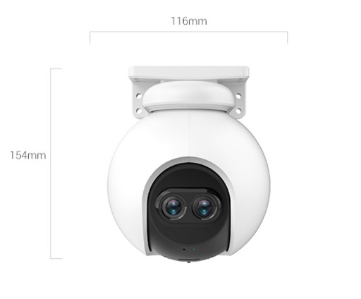 [CS-C8PF-A0-6E22WFR] CÁMARA PTZ IP WIFI 2 MP / 2.8 MM / 1080P / DOBLE LENTE / COBERTURA VISUAL 340° PANORÁMICA Y 80° VERTICAL