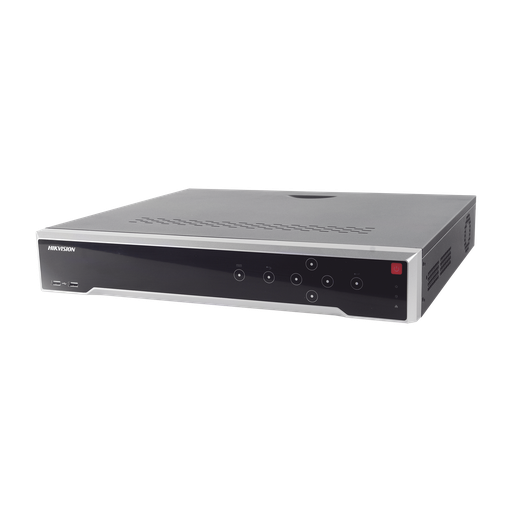 [DS-7732NI-I4/24P] NVR 32 CANALES IP 12 MP / 4K / H.265+ / 4 SATA / 1 AUDIO / 24 POE+ / SWITCH POE 300 MTS