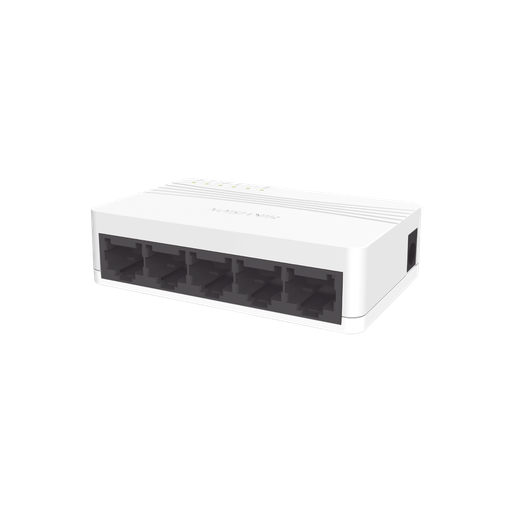 [DS-3E0105D-E] SWITCH 5 PUERTOS FAST ETHERNET 10/100 MBPS / ADI /ADX / 5V DC / 0.6 A / MONTAJE SOBRE ESCRITORIO Ó PARED
