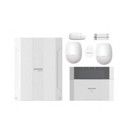 [DS-PHA64-Kit-WB] KIT ALARMA HÍBRIDO AX PRO 64 ZONAS / WIFI / 1 PANEL DE ALARMA DS-PHA64-LP / 2 SENSORES DE MOVIMIENTO PIR DS-PDP18-EG2 / 1 TECLADO LCD DS-PK1-LRT-HWB / 1 CONTROL REMOTO DS-PKF1-WB / 1 CONTACTO MAGNÉTICO DS-PD1-MC-WS