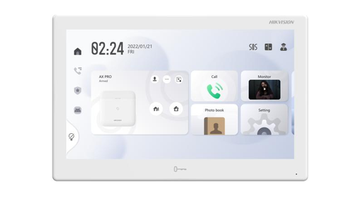 [DS-KH9510-WTE1] MONITOR IP 10&quot; PARA VIDEO PORTERO / TÁCTIL / WIFI / VÍDEO EN VIVO / APERTURA REMOTA / LLAMADA ENTRE MONITORES / AUDIO DE DOS VÍAS / 254MM X 166MM X 26.65MM