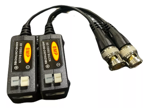 [VB600] VIDEO BALUN PASIVO / AHD / PRESIÓN/SOPORTA 8MP