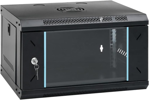 [RACK6U-PRO] GABINETE RACK CERRADO 6U 530 X 400 X 300 MM